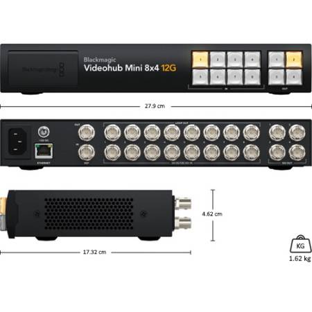 Blackmagic Design - Videohub Mini 8x4 12G