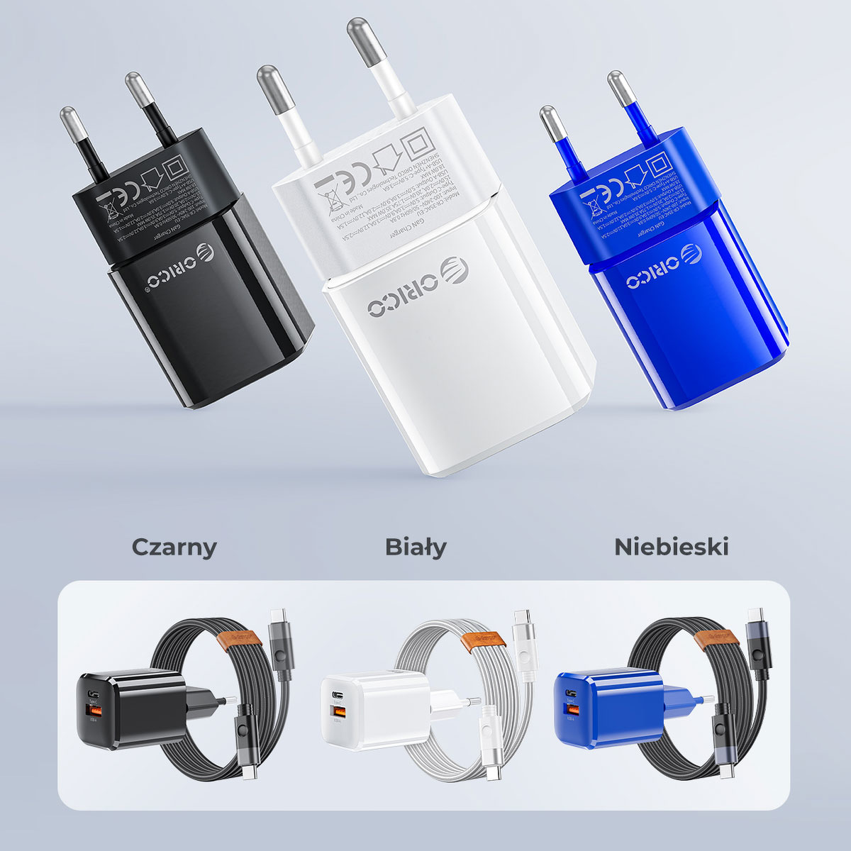 Orico Ładowarka GaN 35W USB-A + USB-C