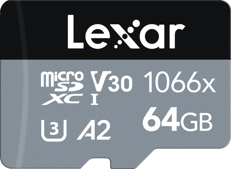 Karta microSD Lexar Pro 1066x 64 GB SILVER
