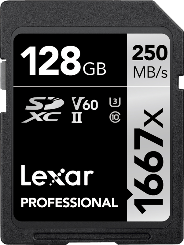 Lexar Karta pamięci Pro 1667X SDXC UHS-II U3 (V60) R250/W120 128G