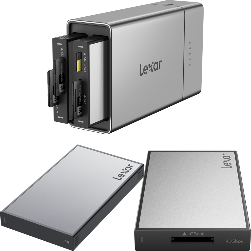 Lexar Professional Workflow Go I with SD/microSD reader and 2TB SSD