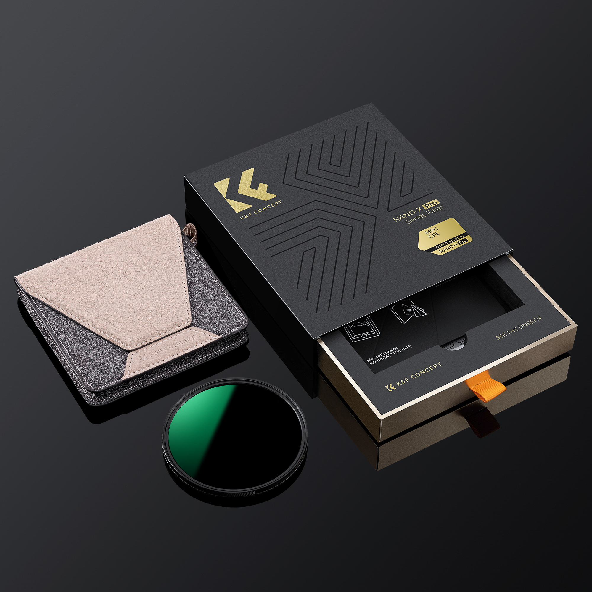 Filtr polaryzacyjny kołowy K&F Concept Nano-X Pro MRC CPL - 67 mm