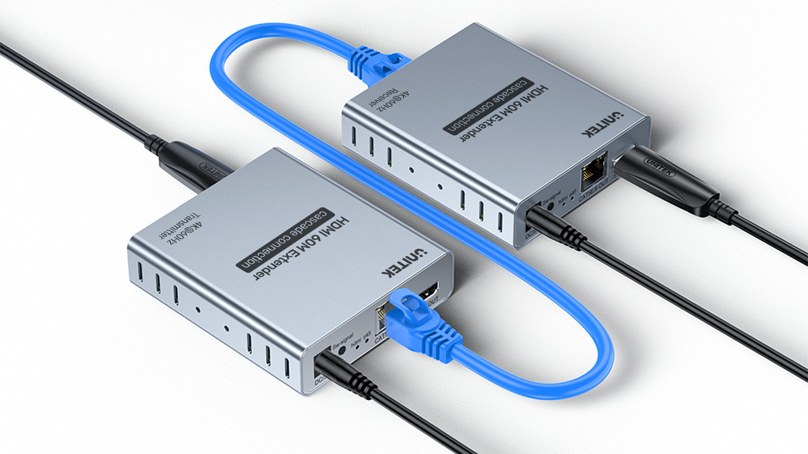 Unitek Ekstender HDMI 2.0 4K przez Ethernet do 60m