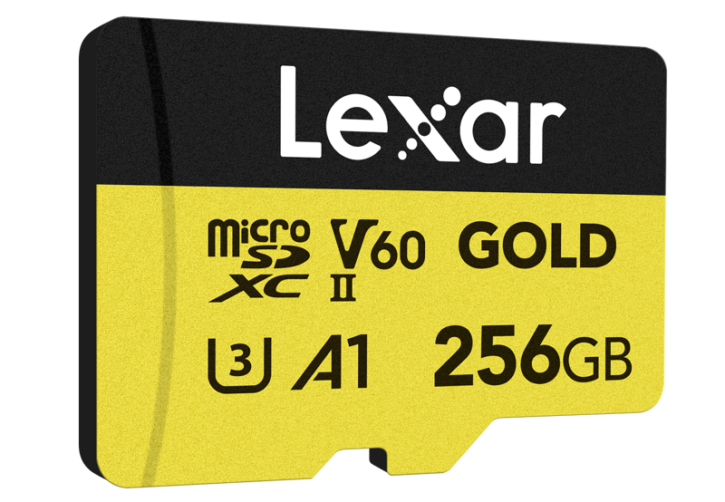 Lexar microSDXC Gold 256GB UHS-II U3 V60 A1 R 280MB/s W 180MB/s