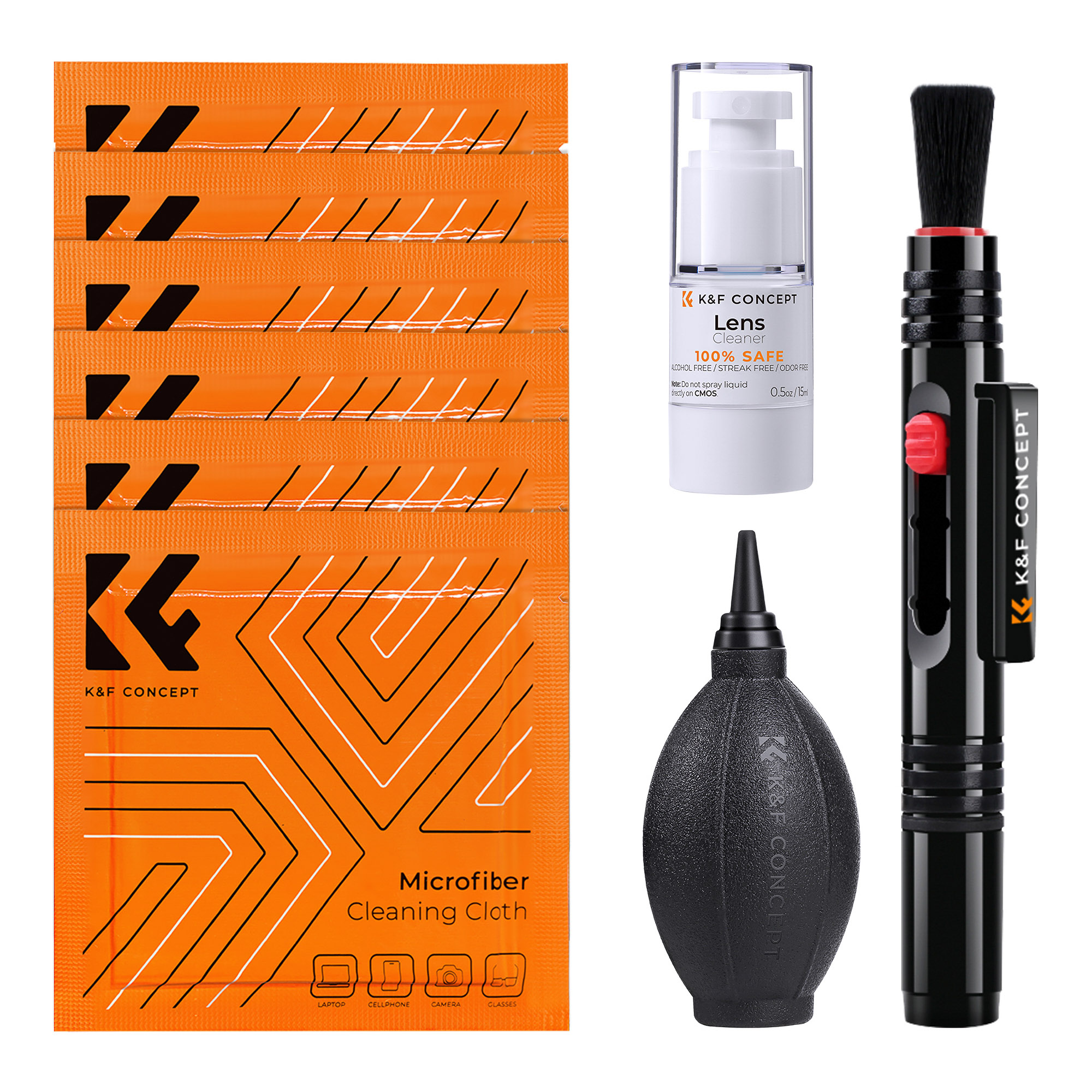 Zestaw czyszczący K&F Concept do optyki Cleaning Kit 4w1