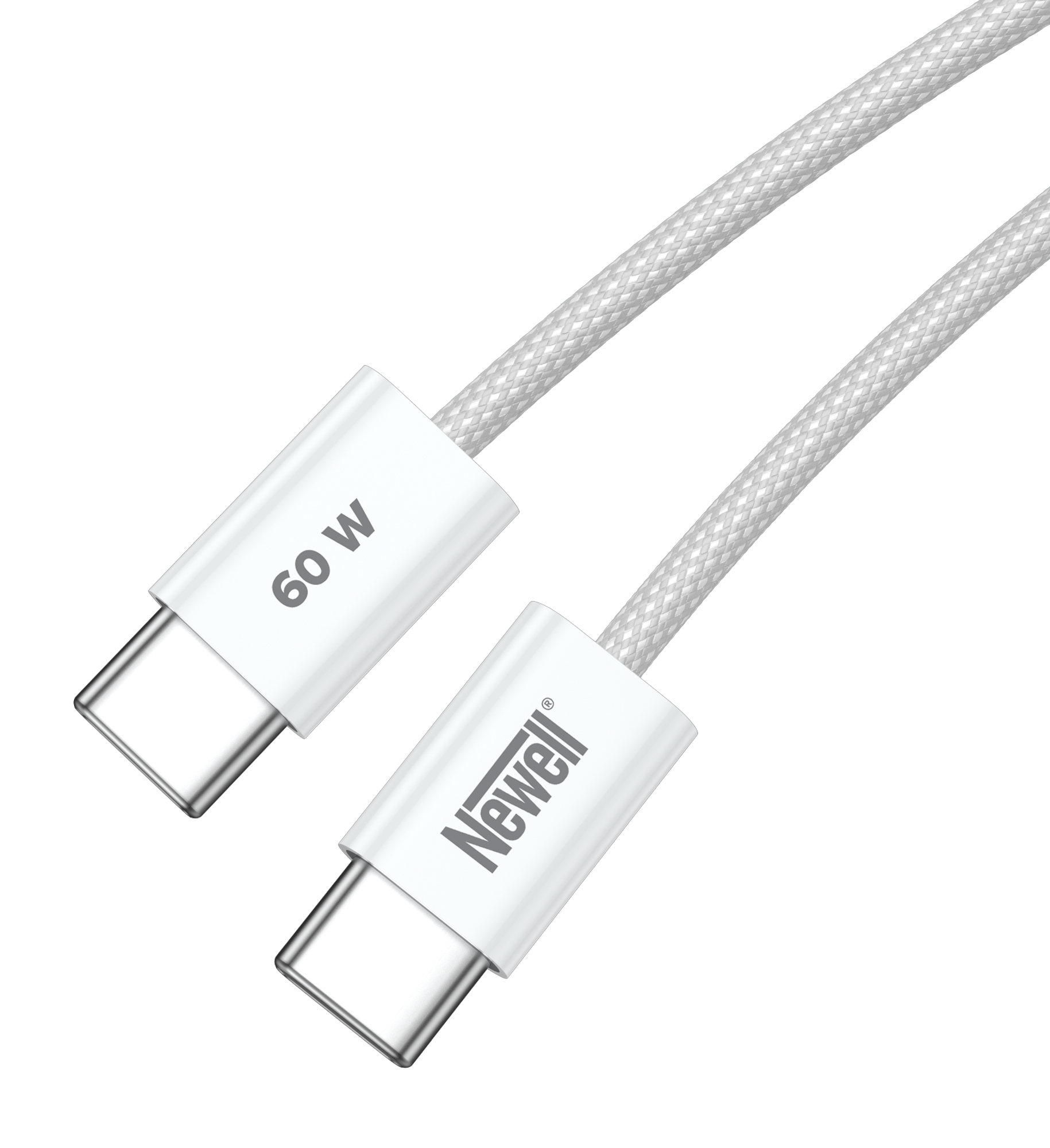 Kabel Newell USB-C - USB-C 60 W- 2 m, biały