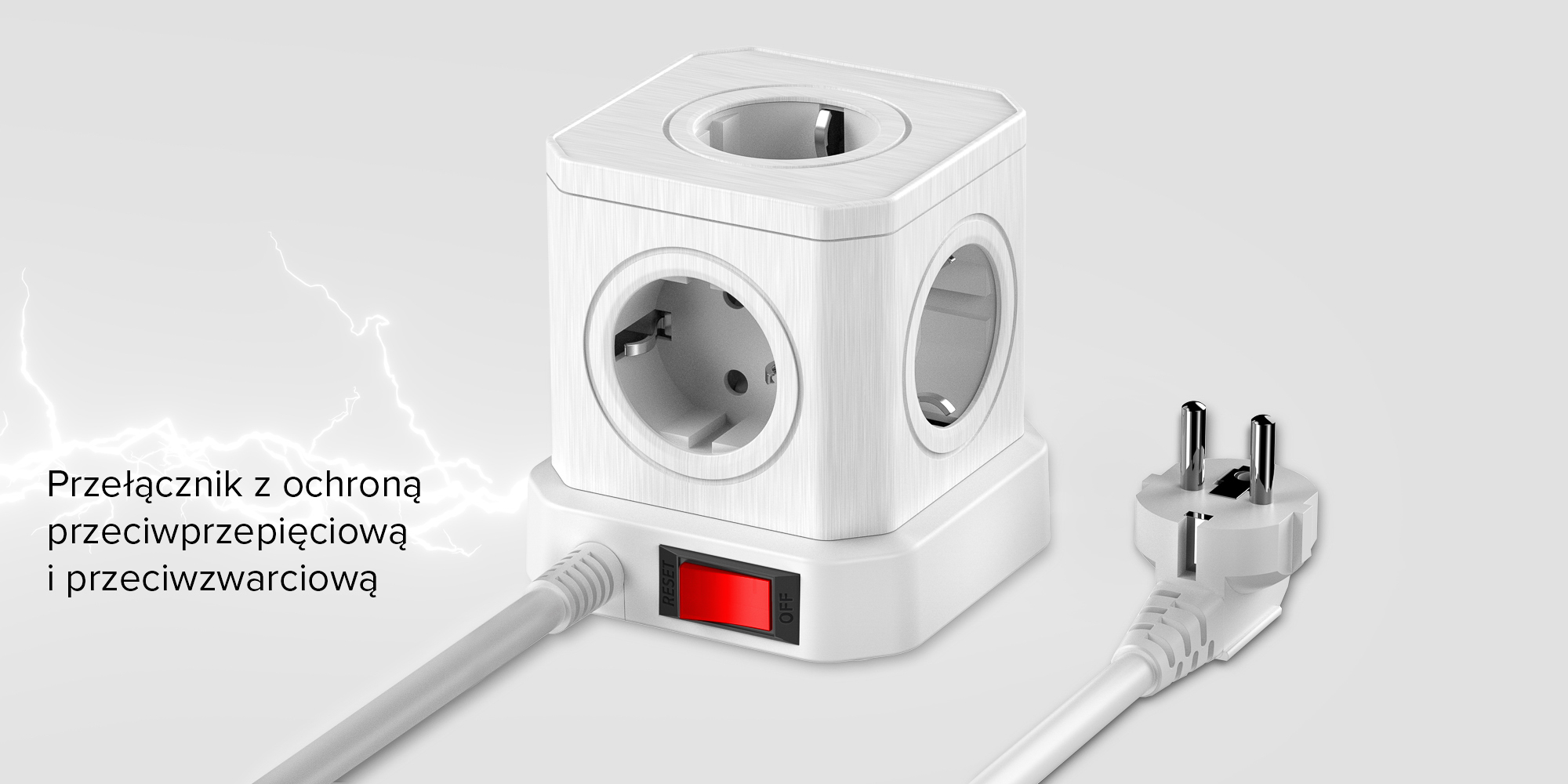 Kostka zasilająca Newell GaN Power Cube 9w1