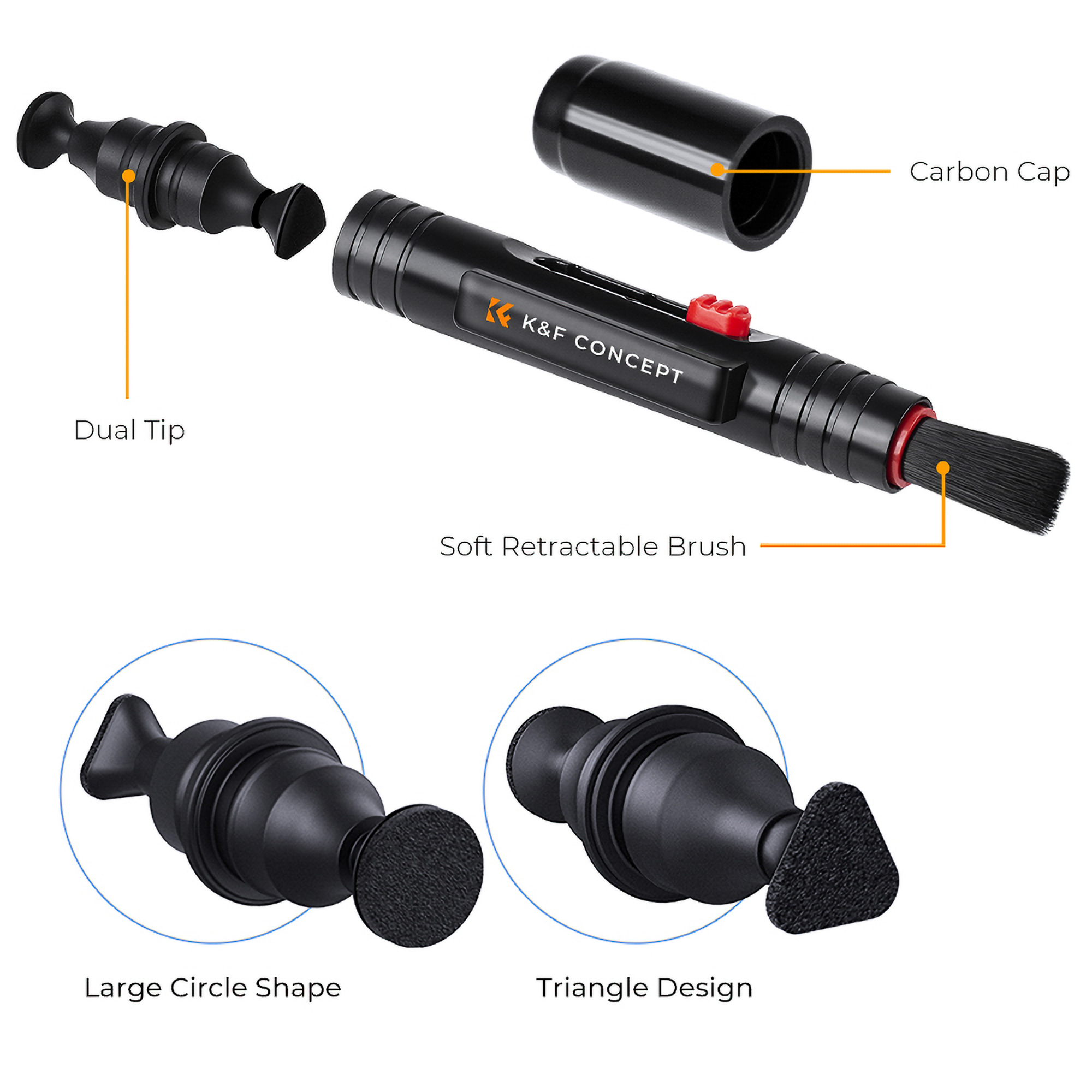 Zestaw czyszczący K&F Concept do optyki Cleaning Kit 4w1