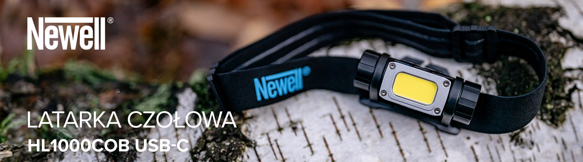 Latarka czołowa Newell  HL1000COB USB-C