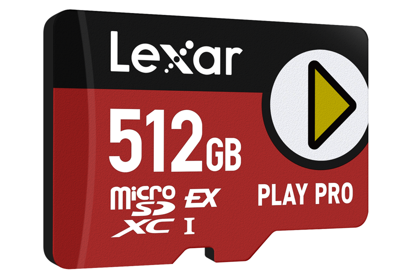 Lexar Karta microSDXC Express PLAY 7.1, R900/W600 C10 U3 UHS-I (V30) 512GB