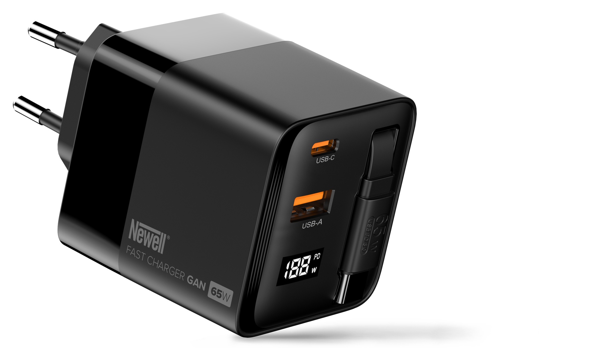 Ładowarka sieciowa Newell GaN 65 W LCD - EU