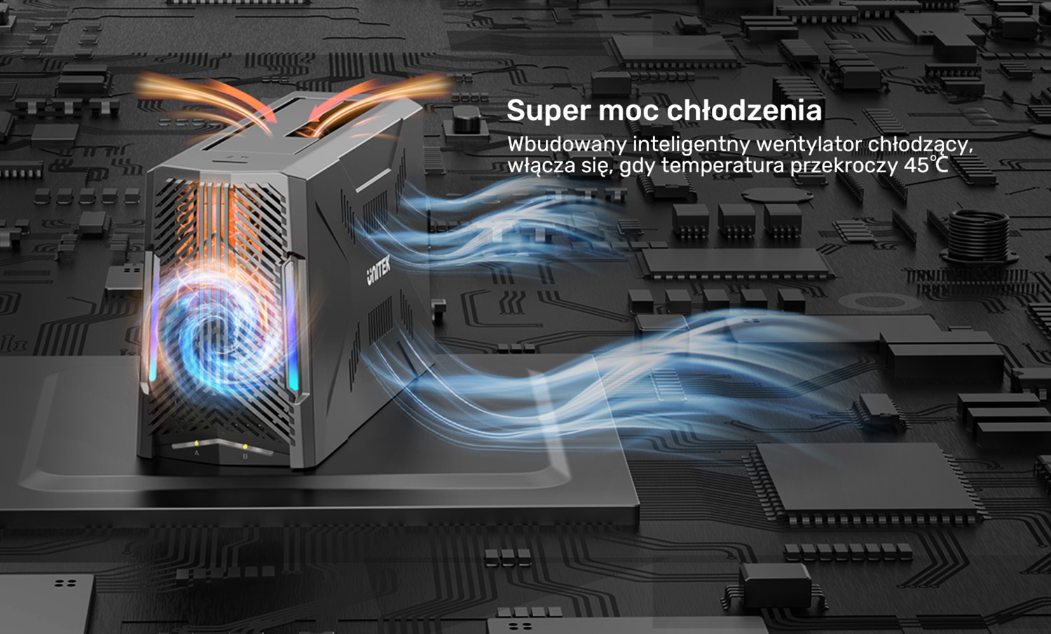 Unitek Stacja dokująca, 1x dysk M.2 NVMe, 1x dysk SATA, USB-C 10 Gbps