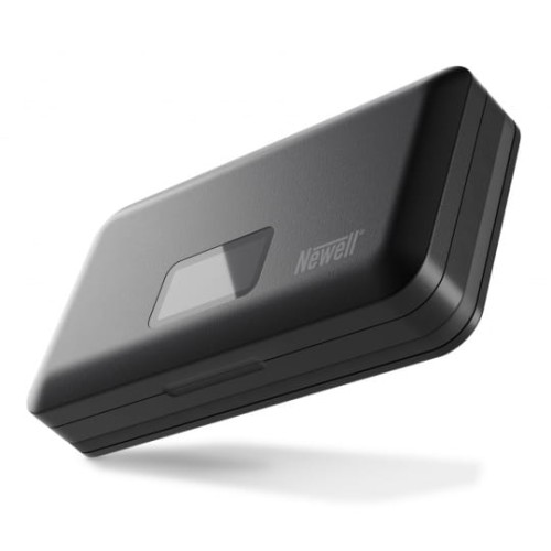 Ładowarka dwukanałowa Newell LCD z funkcją power banku i czytnikiem kart