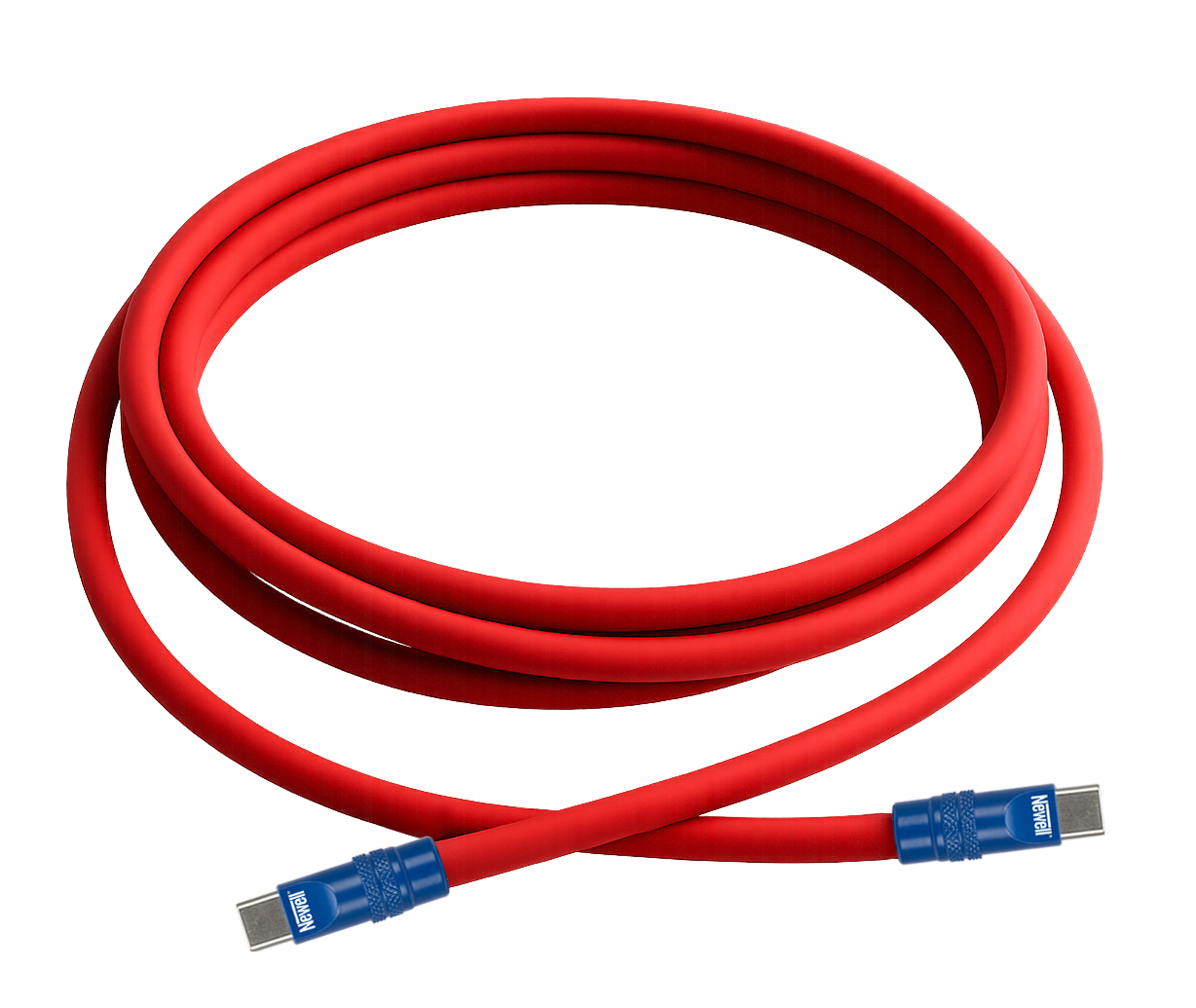 Kabel Newell USB-C - USB-C 100 W, 2 m, silikonowy, czerwono-granatowy
