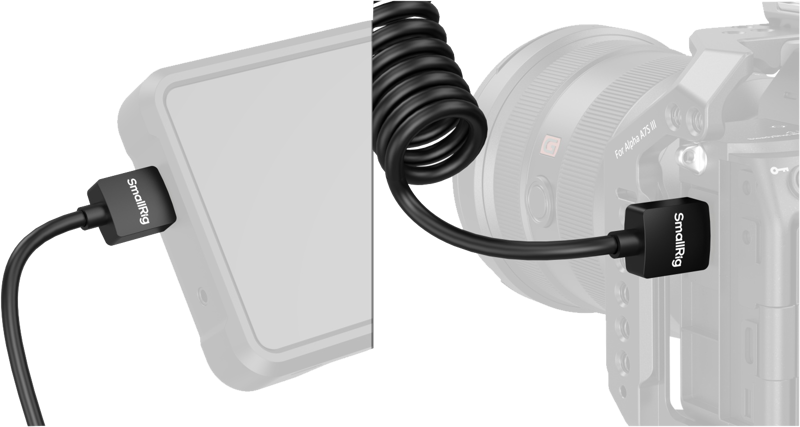 Smallrig 4963 Spiralny kabel danych HDMI A do A