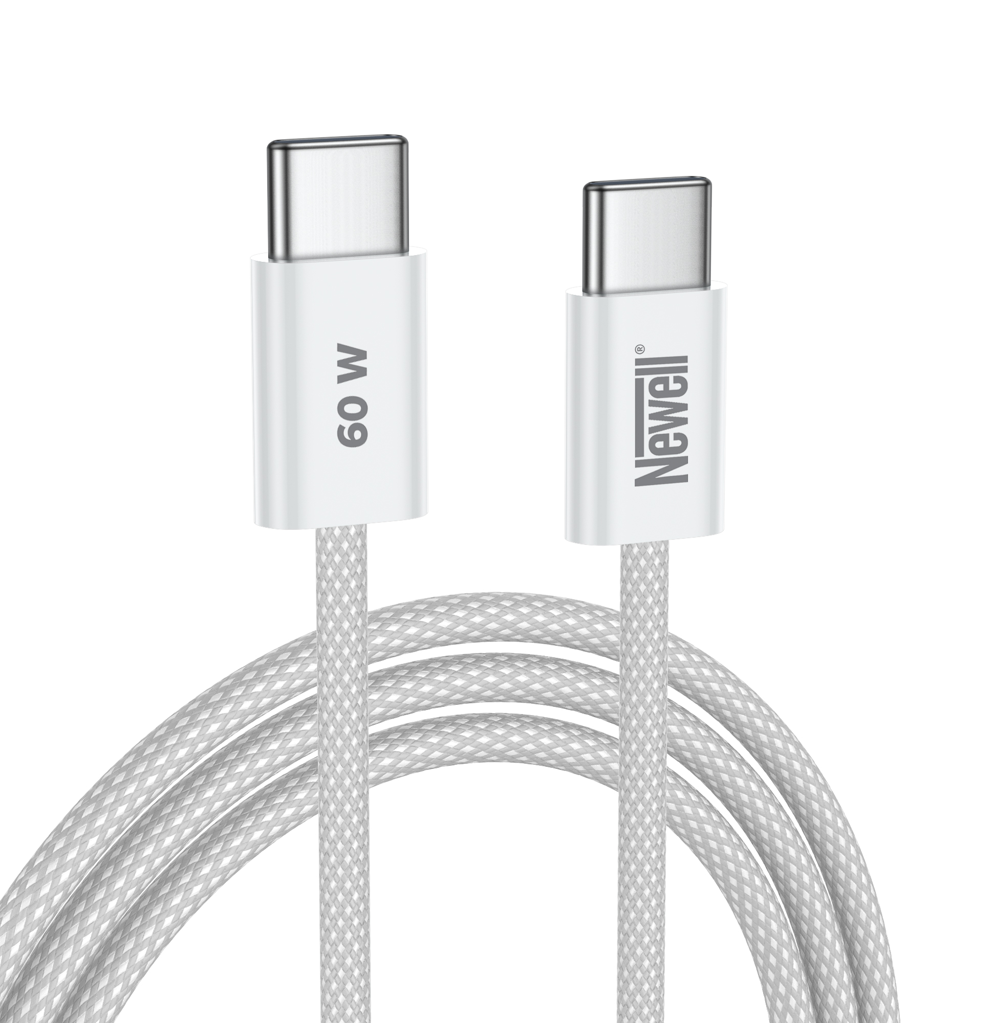 Kabel Newell USB-C - USB-C 60 W- 2 m, biały