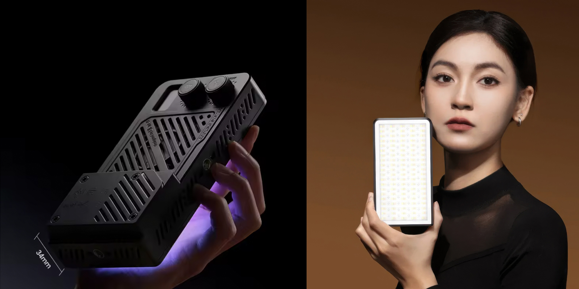 Lampa LED Ulanzi LM-P40 RGB,  WB (2700 K - 6500 K)