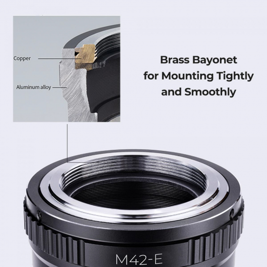 Adapter bagnetowy K&F Concept - M42 / Sony E