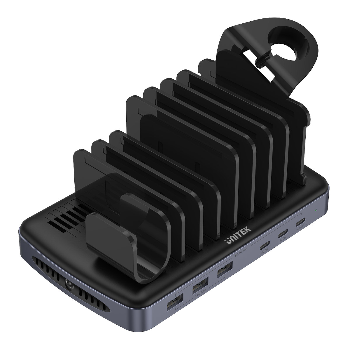 Unitek Stacja ładująca 3 x USB-A 20W, 3 x USB-C PD