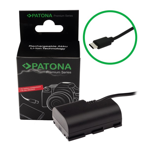 PATONA Adapter Dummy USB-C LP-E6