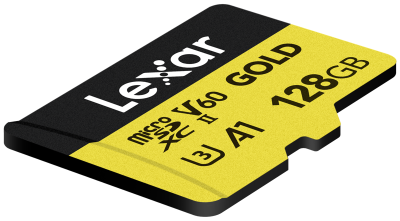 Lexar microSDXC Gold 128GB UHS-II U3 V60 A1 R 280MB/s W 100MB/s