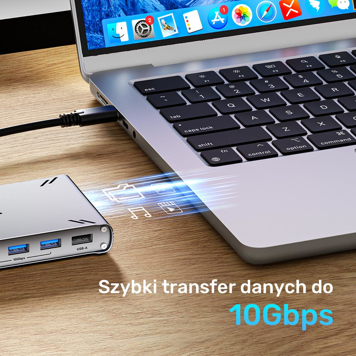 Unitek Przełącznik KVM USB-C 10Gbps z HDMI