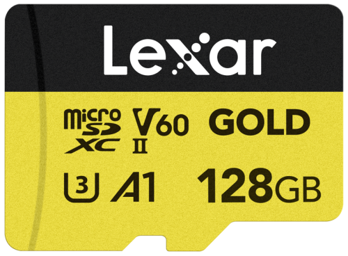 Lexar microSDXC Gold 128GB UHS-II U3 V60 A1 R 280MB/s W 100MB/s