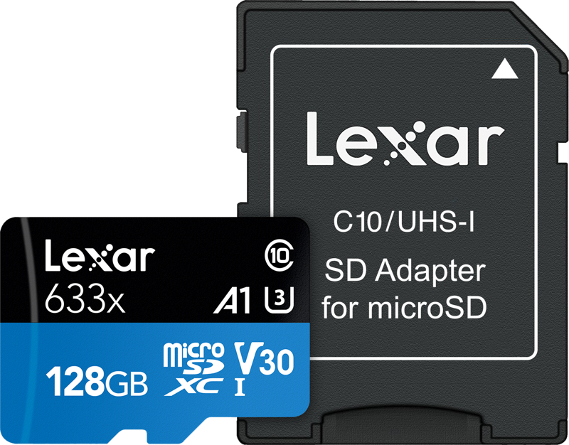 Lexar Karta pamięci 633X microSDHC/SDXC w/adap (V30) R95/W45 128GB