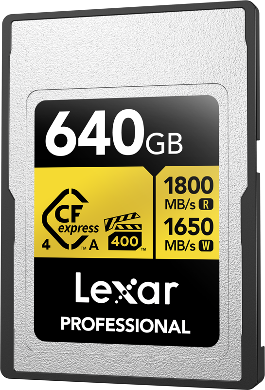 Karta pamięci Lexar CFexpress 4.0 Pro Gold, VPG400, R1800/W1650 640GB