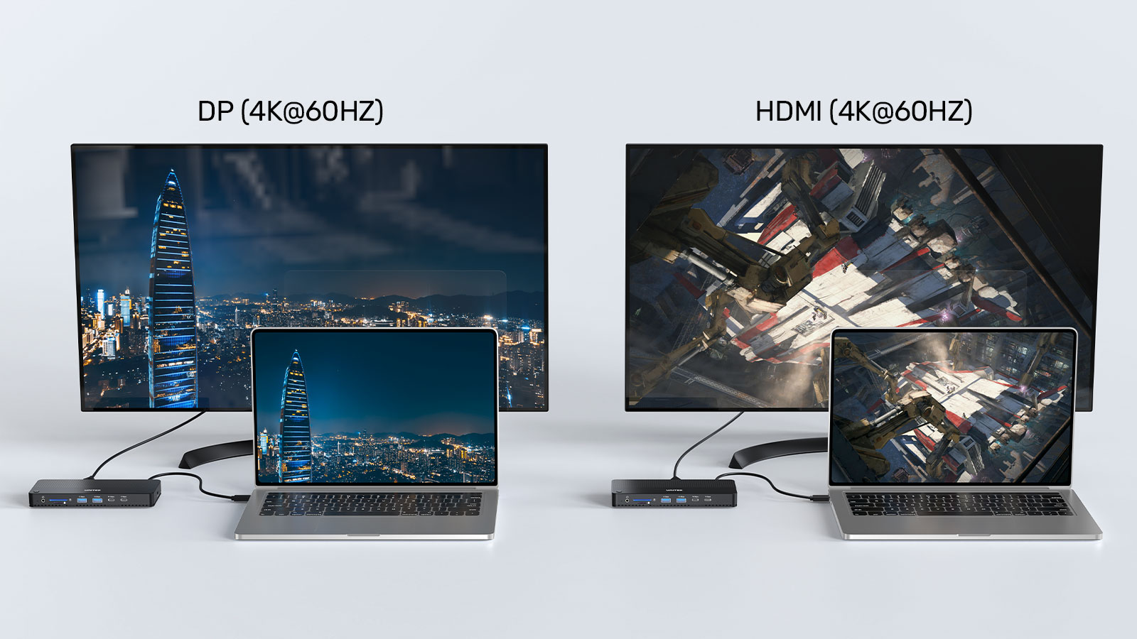 Unitek Przełącznik KVM 2 komputery 2 monitory 4K