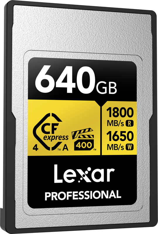 Karta pamięci Lexar CFexpress 4.0 Pro Gold, VPG400, R1800/W1650 640GB