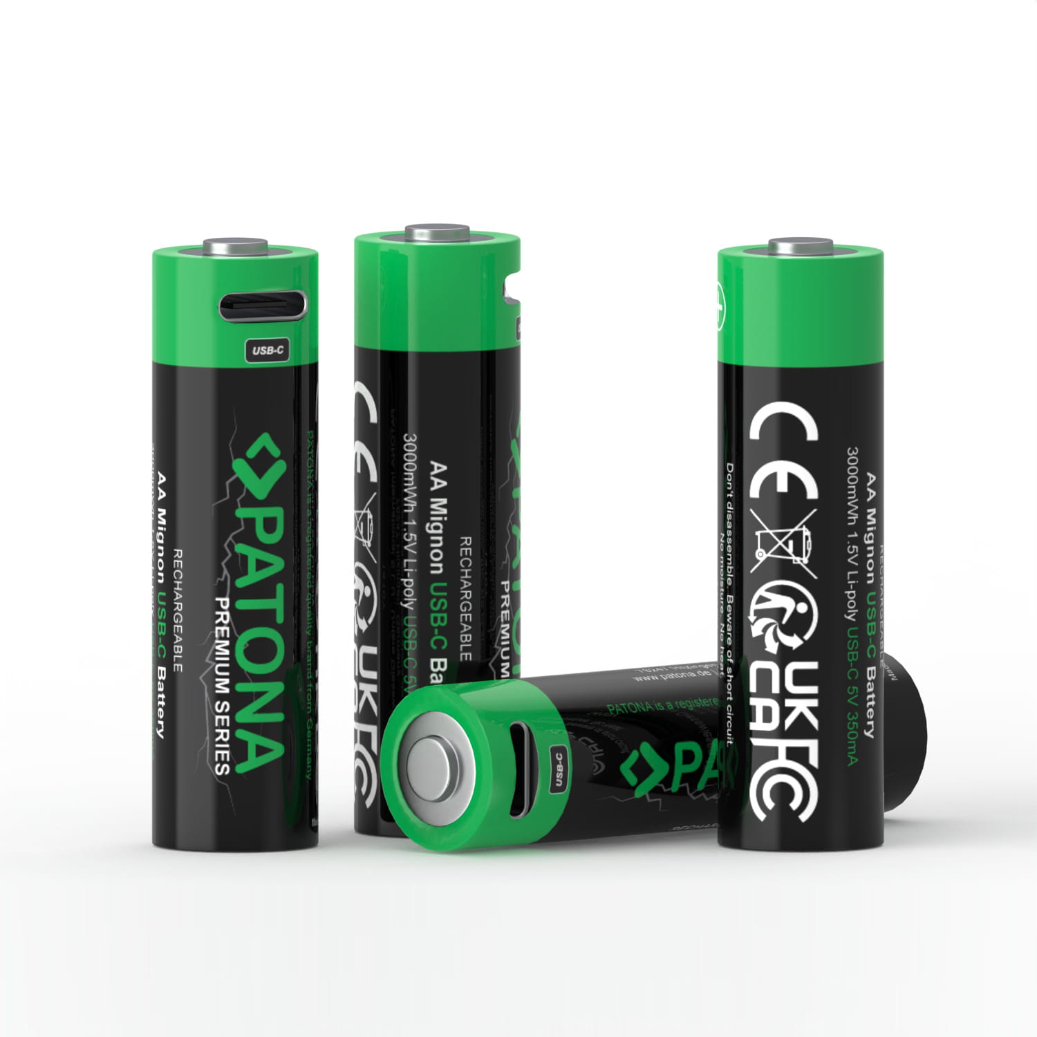 PATONA Premium Akumulatorki AA 4-pak z USB-C