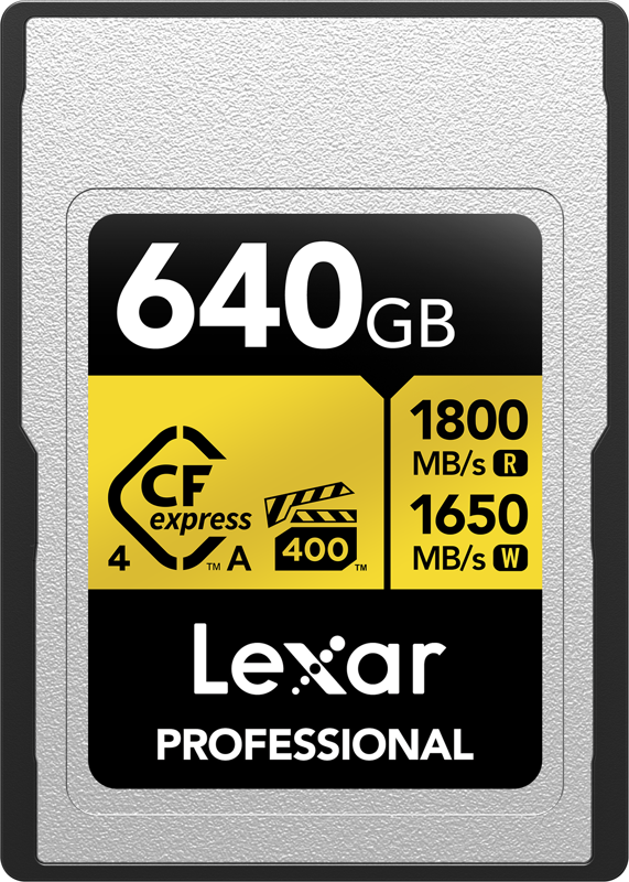 Karta pamięci Lexar CFexpress 4.0 Pro Gold, VPG400, R1800/W1650 640GB