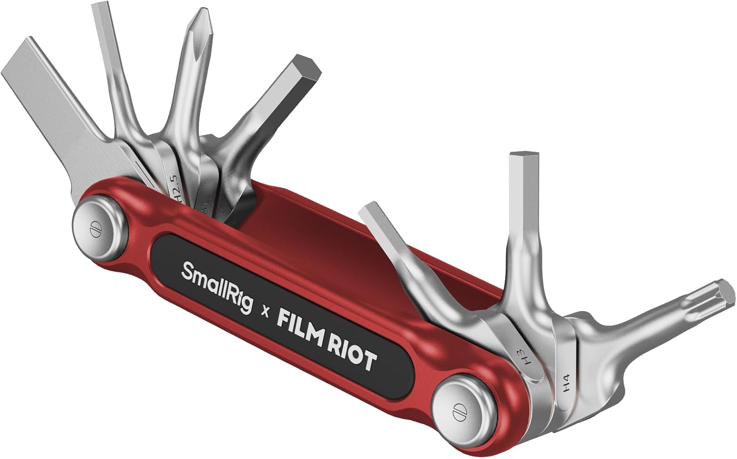 Smallrig 4811 Składany zestaw kluczy multitool 7-w-1, czerwony