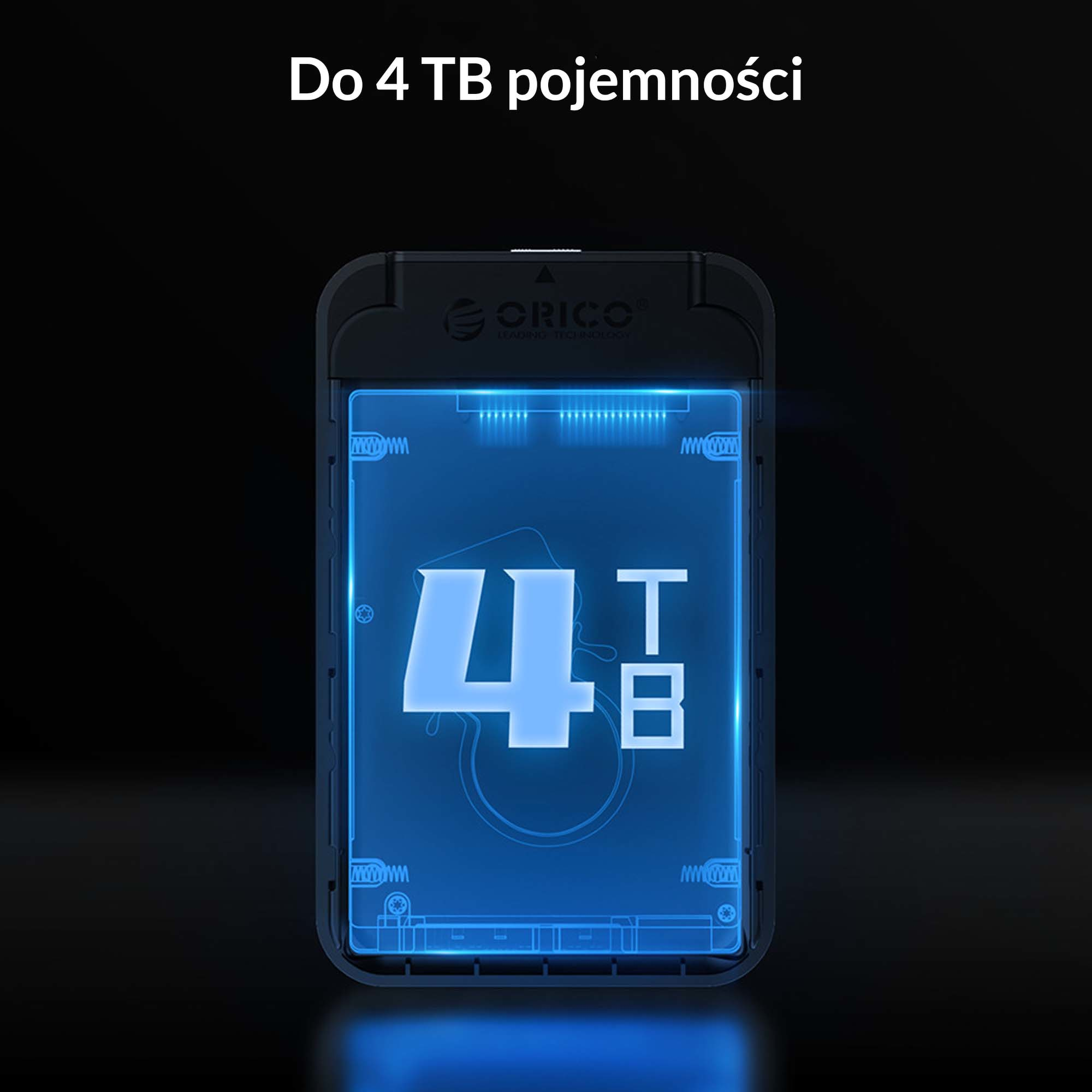 Orico Obudowa na dysk HDD/SSD 2,5'' kabel USB-C 3.1