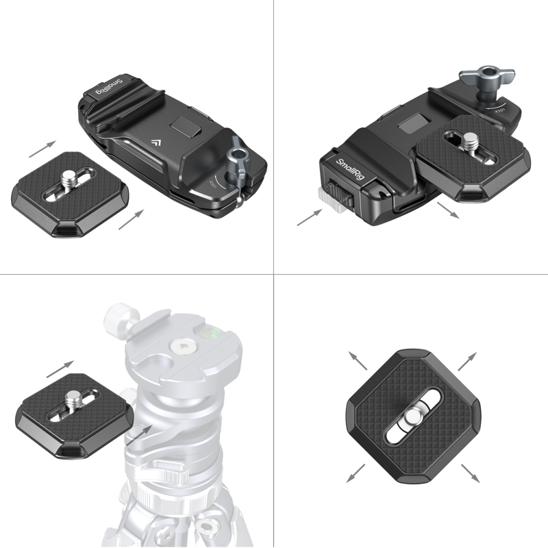 SmallRig 5053  klips do aparatu + płytka montażowa Quick Release