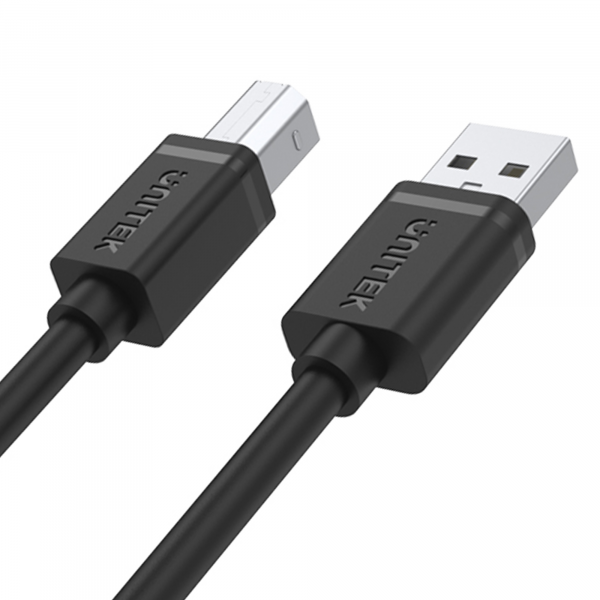 Unitek czarny kabel przewód USB 2.0 do USB-B AM-BM 3M, do drukarki