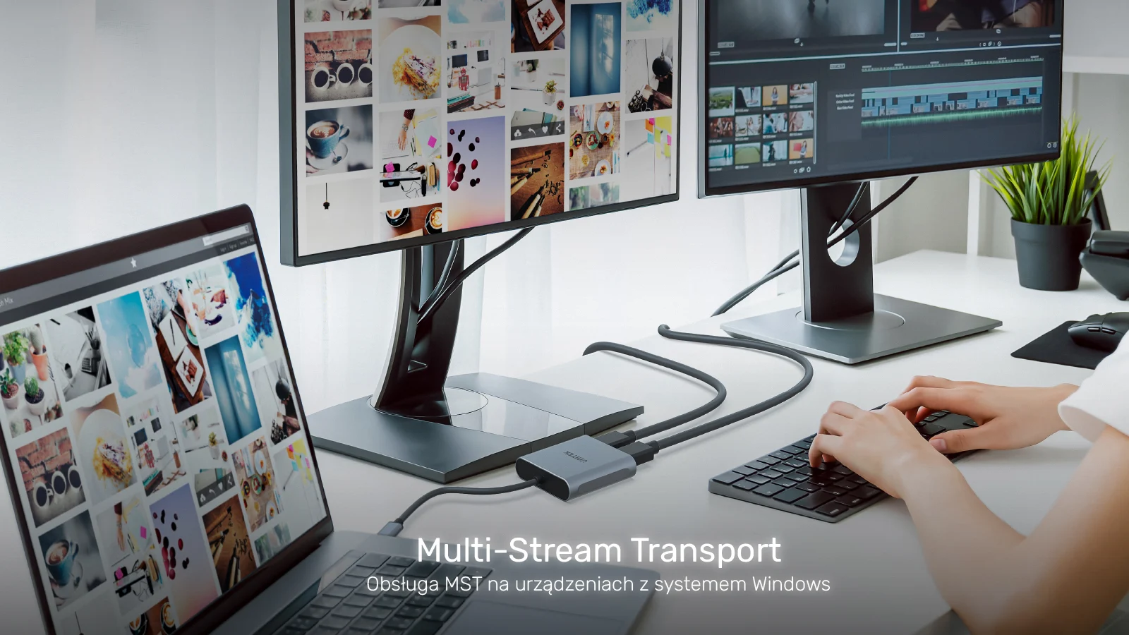 Unitek Adapter USB-C na 2x HDMI 4K MST