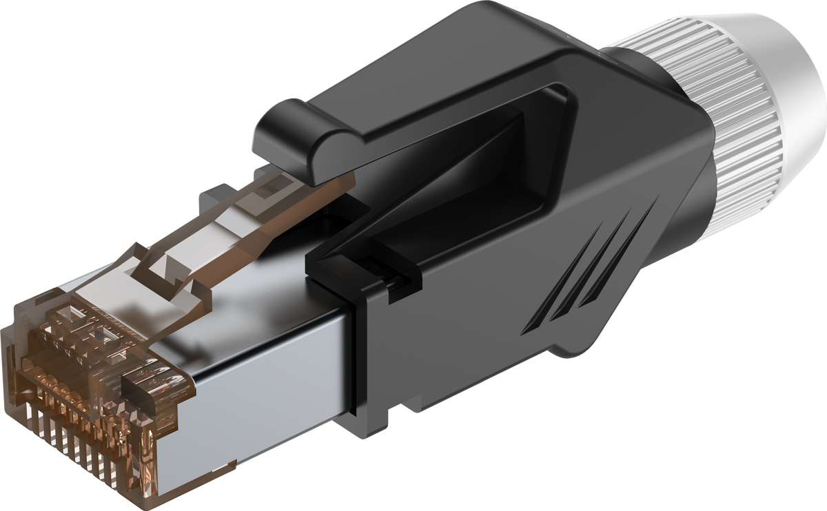 Wtyk typu RJ45 z osłoną Roxtone RJ45C5E-PHWT