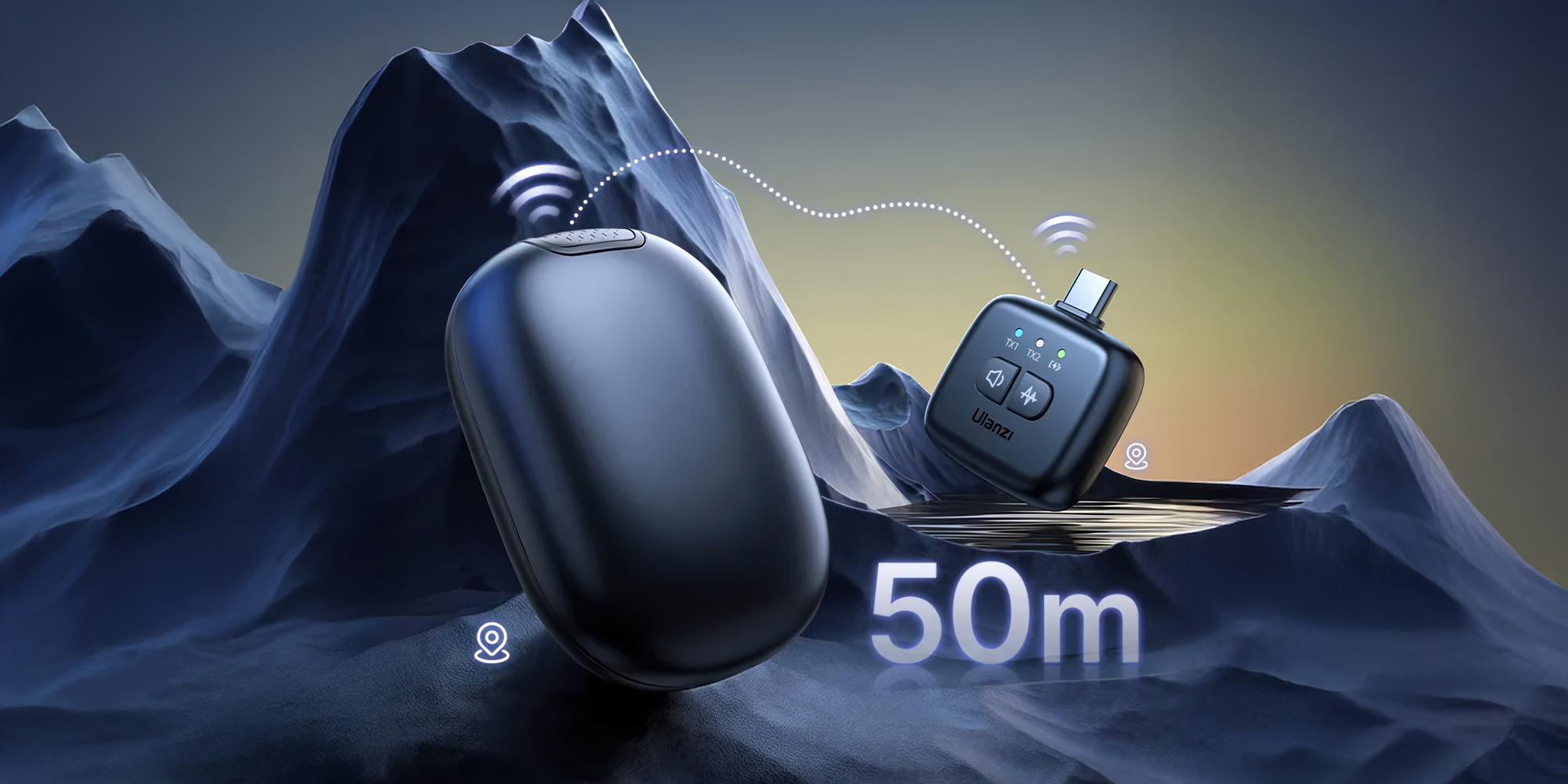 Zestaw do bezprzewodowej transmisji dźwięku Ulanzi A30 Tiny - USB-C