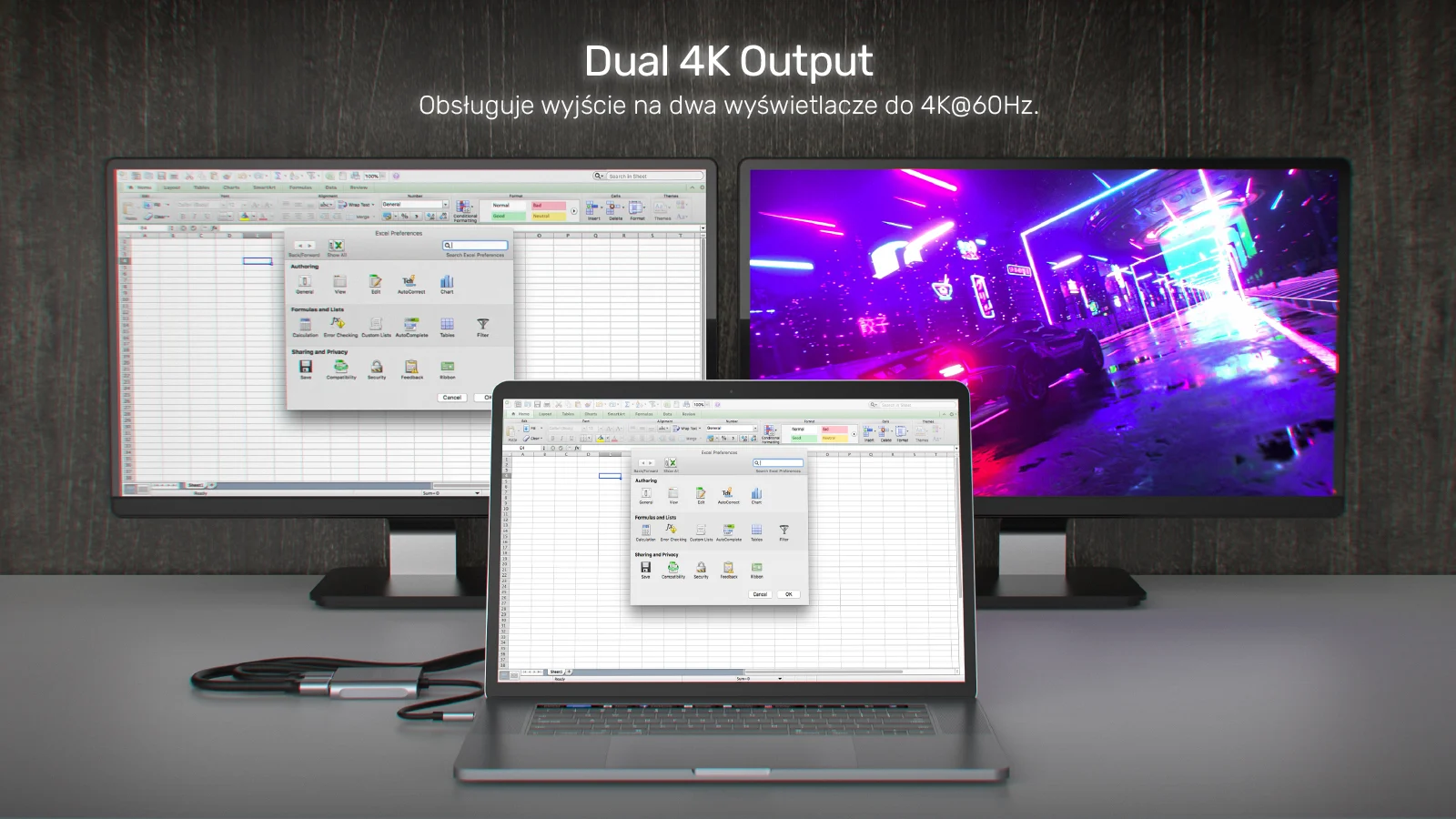 Unitek Adapter USB-C na 2x HDMI 4K MST
