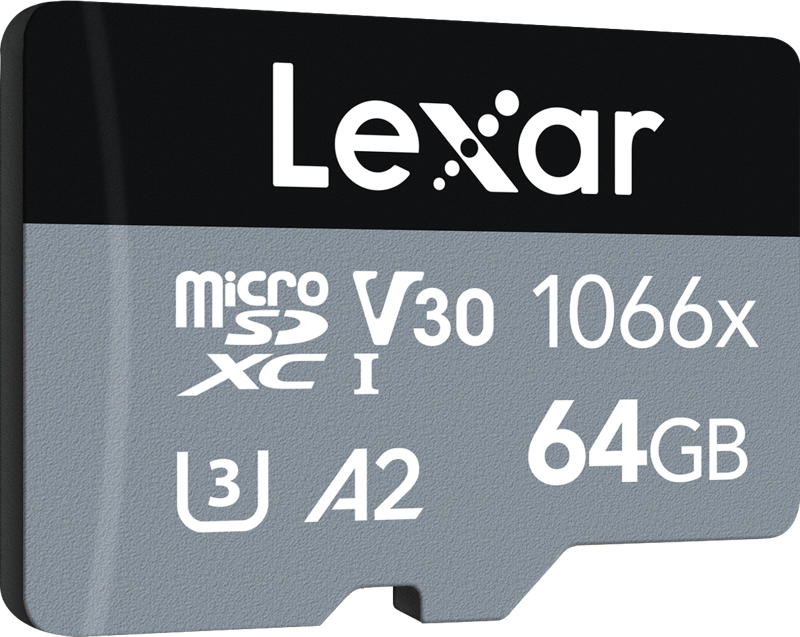 Karta microSD Lexar Pro 1066x 64 GB SILVER