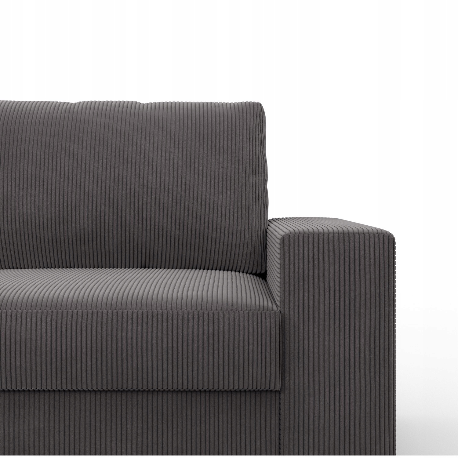 NAROŻNIK VELANO CIEMNY SZARY Rogówka KANAPA Rozkładana z Funkcją Spania