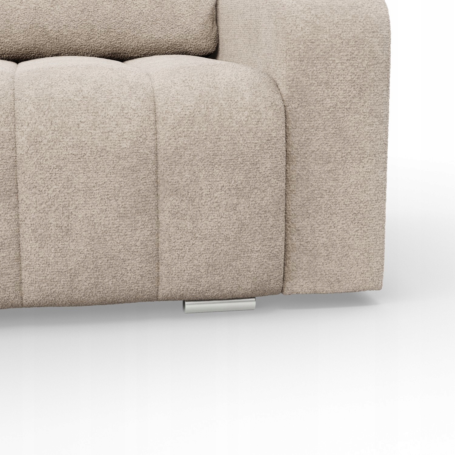 KANAPA ABRIELLE BEŻOWA Rozkładana Wygodna Funkcja Spania Sofa