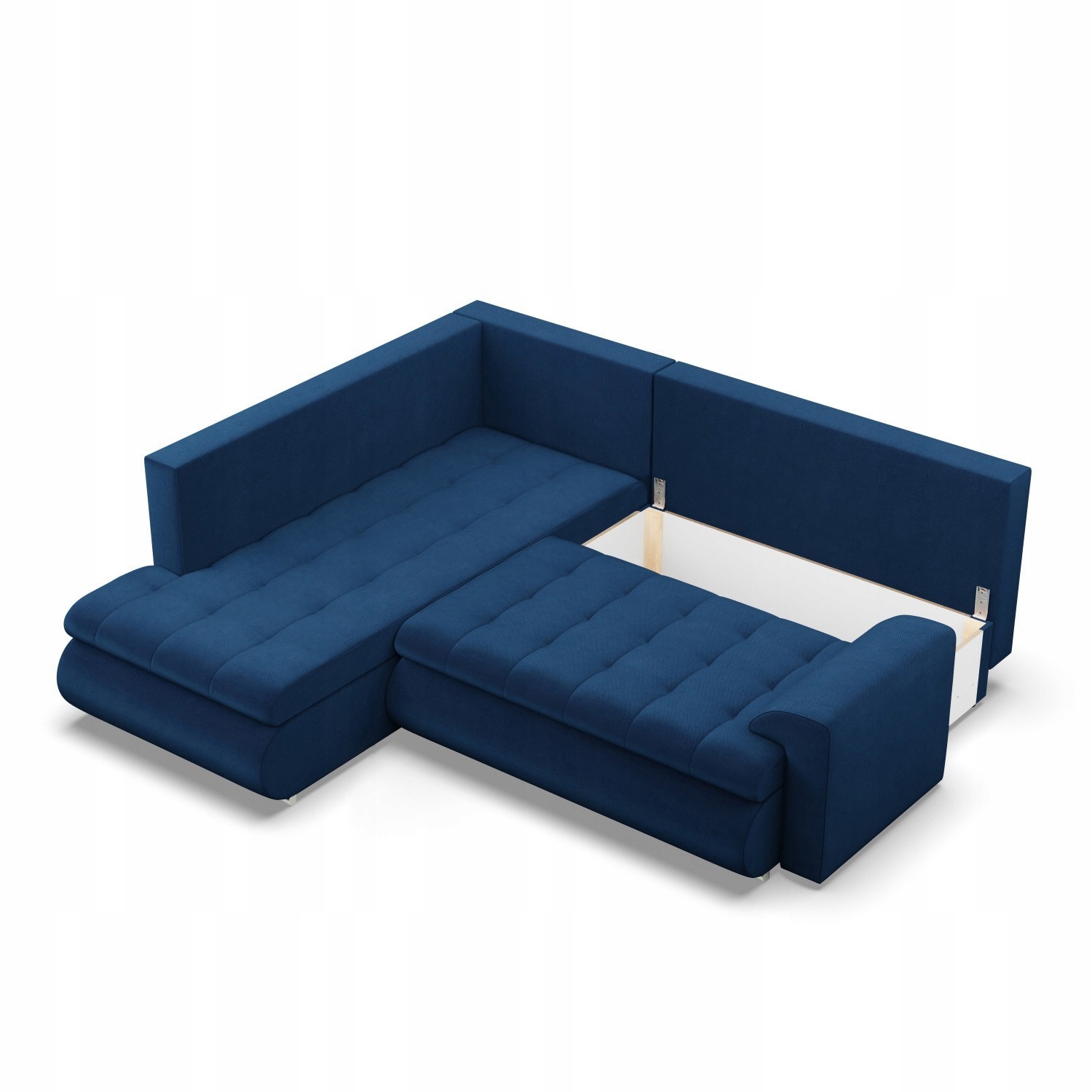 NAROŻNIK FORESTA XL NIEBIESKI GRANATOWY KANAPA Rozkładana KRONOS VELVET