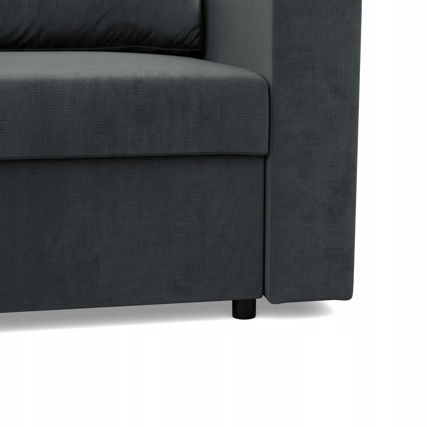 KANAPA NAROŻNIK NEO CIEMNY SZARY Nowoczesny Rozkładana KRONOS VELVET BONELL