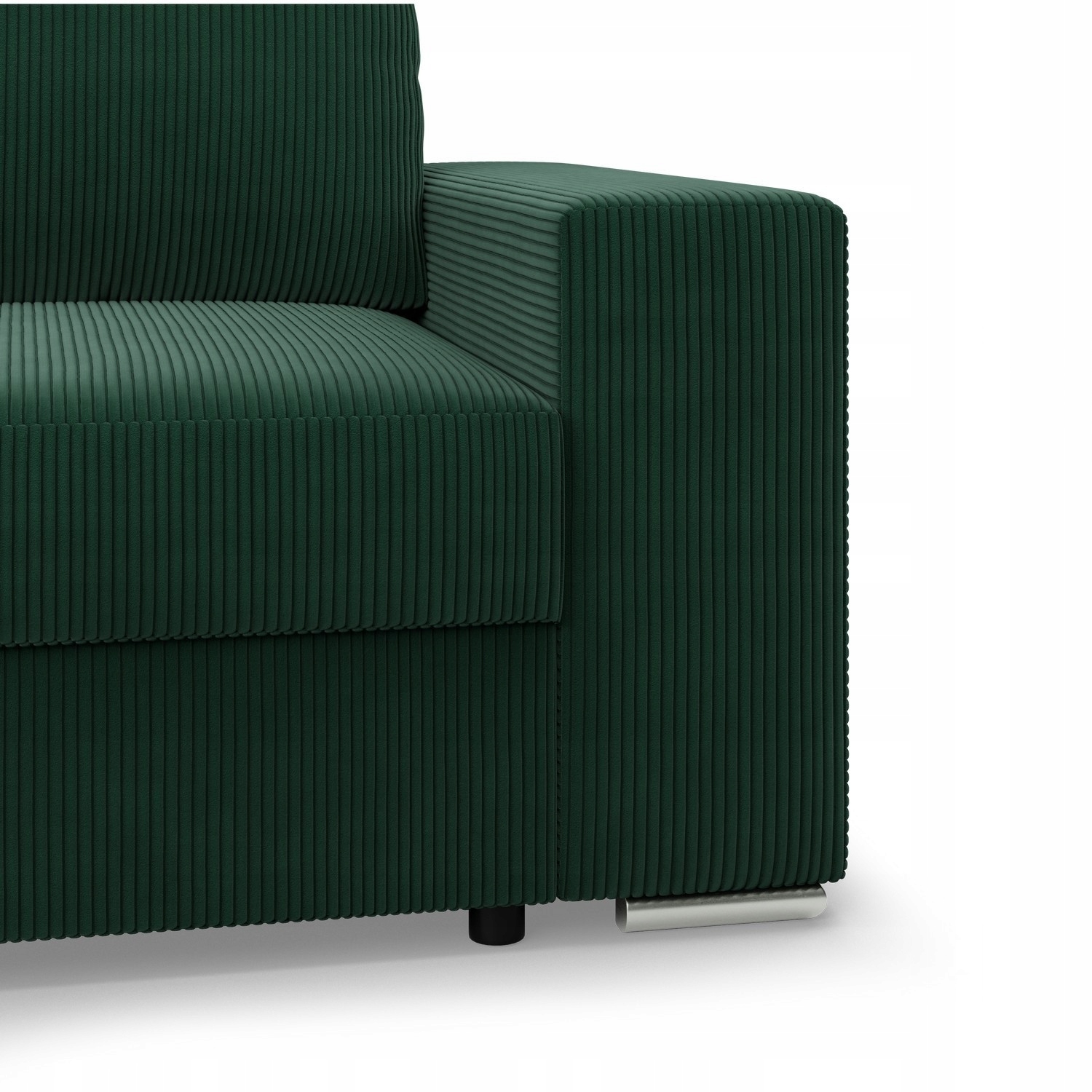 NAROŻNIK VELANO CIEMNY ZIELONY Rogówka KANAPA Rozkładana z Funkcją Spania