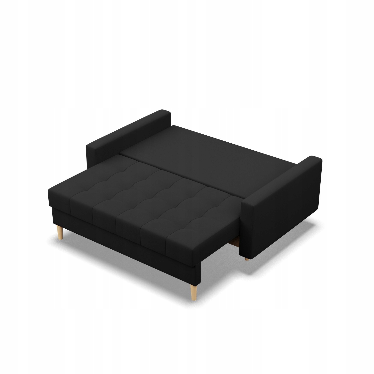 KANAPA SOFA ELMA CZARNA Wersalka Rozkładana Wygodna PIANKA