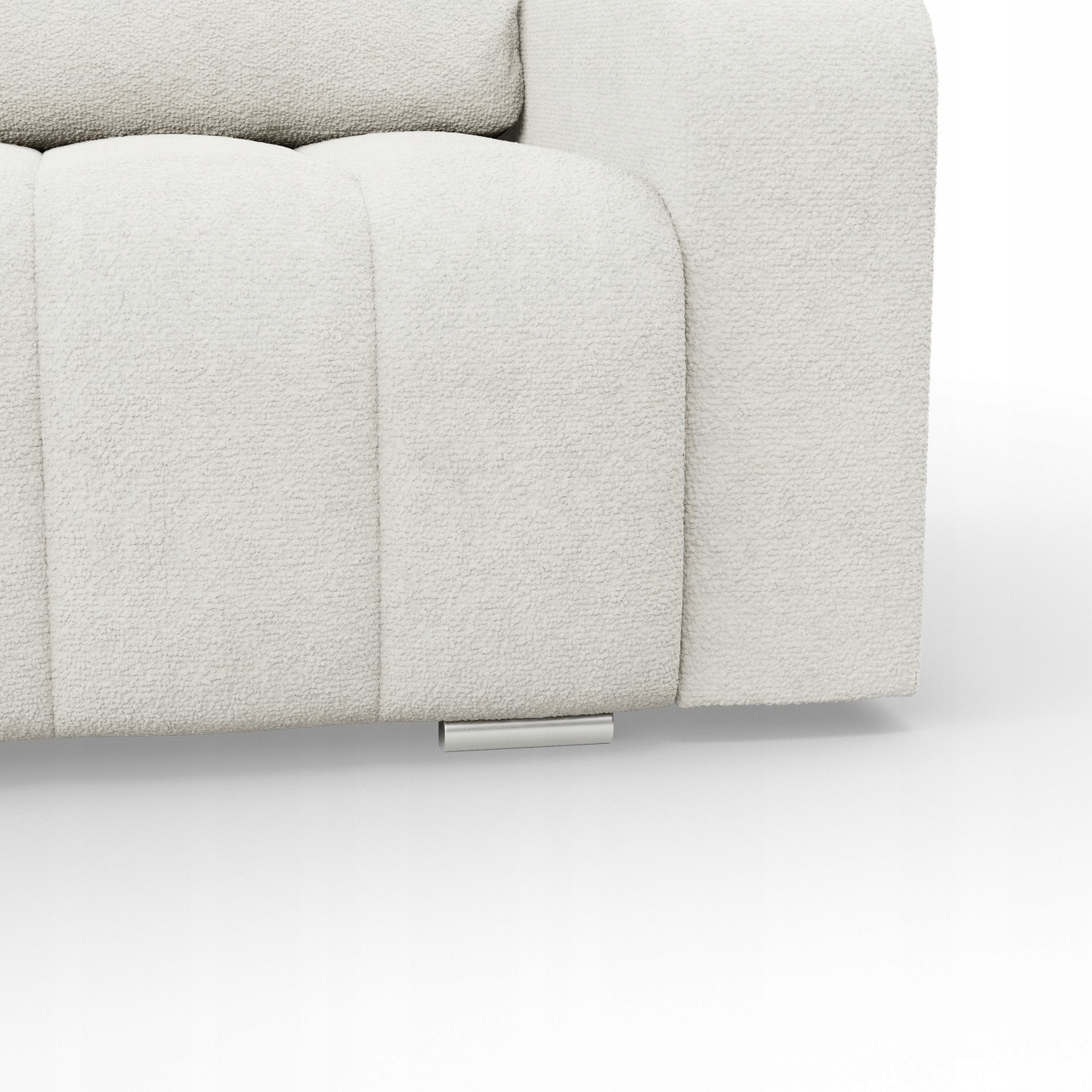 KANAPA ABRIELLE BIAŁA Kremowa Rozkładana Wygodna Funkcja Spania Sofa