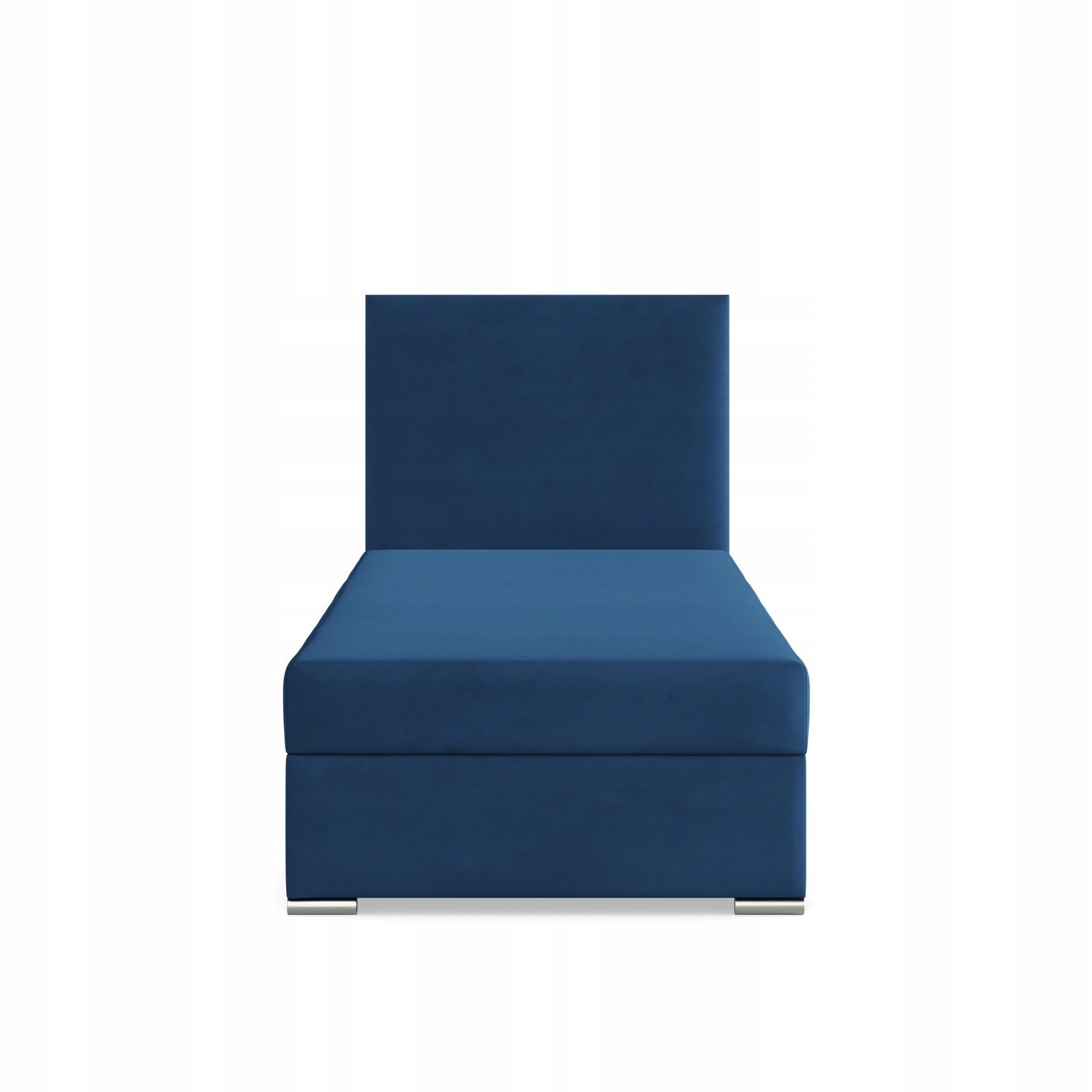 Łóżko Kontynentalne ZONZA JEDNOOSOBOWE VELVET Pojedyncze NIEBIESKIE